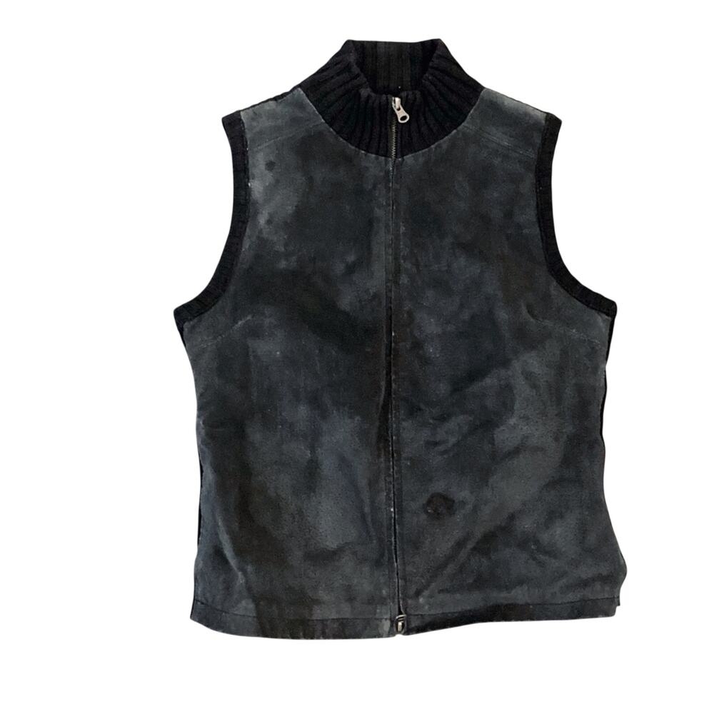 KIKIT Black Leather Vest